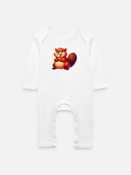 Bieber - Baby Bio Strampler - Weiß