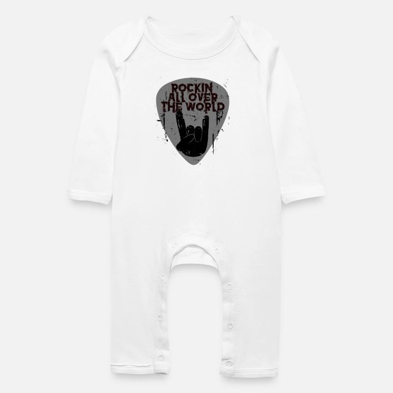 Rock’n’Roll - Grenouillère bio Bébé - blanc