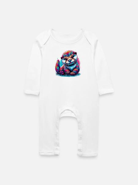 Otter - Baby Bio Strampler - Weiß