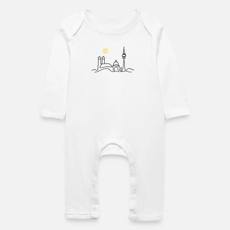 München - Baby Bio Strampler - Weiß