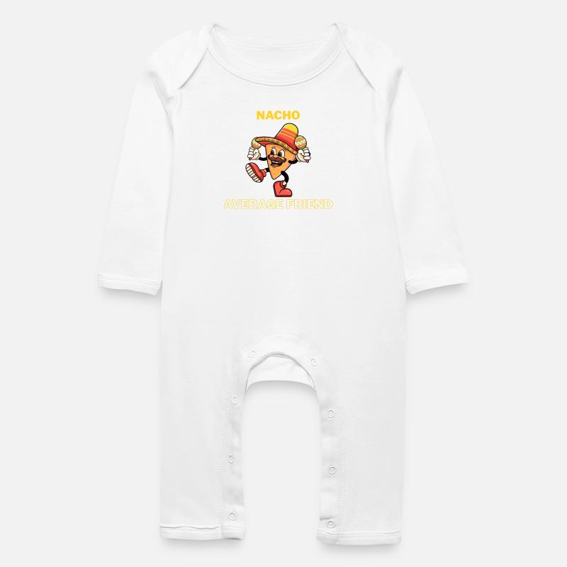 Nacho Durchschnittlicher Freund - Baby Bio Strampler - Weiß