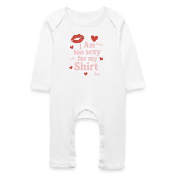 Playful confident emphasis - Baby Organic Romper - white - Front