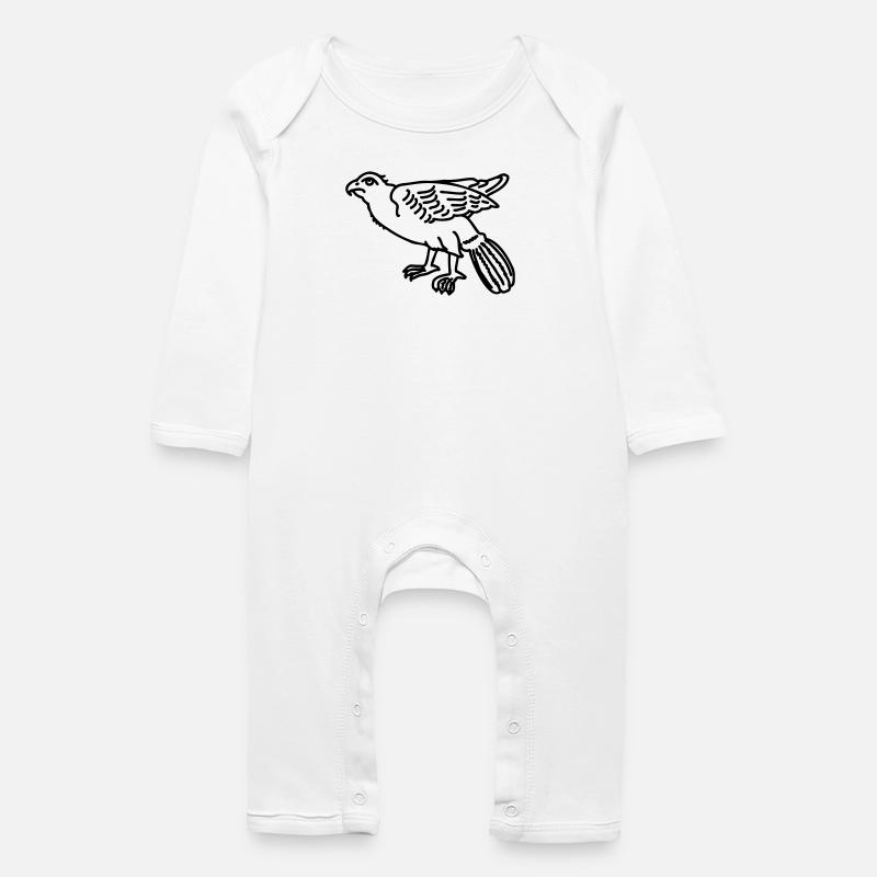 Adler - Baby Bio Strampler - Weiß