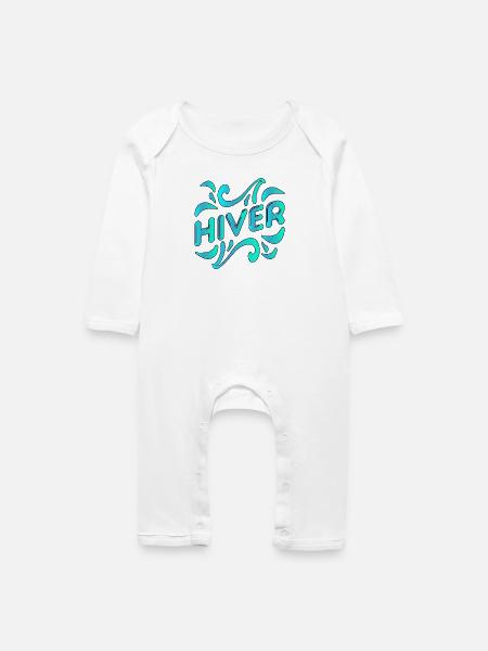Winter - Baby Bio Strampler - Weiß