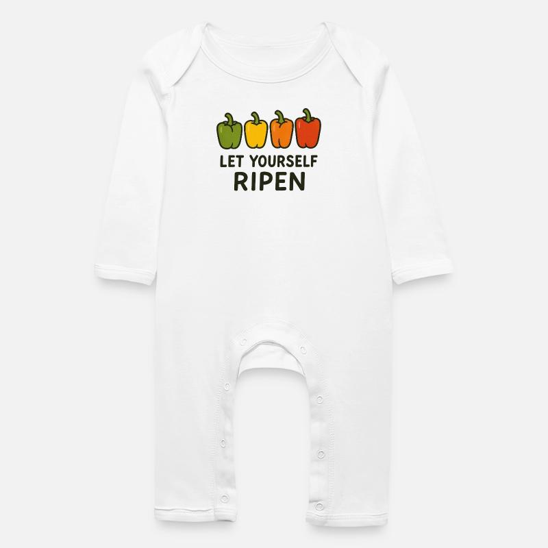 Laissez-vous mûrir - Grenouillère bio Bébé - blanc