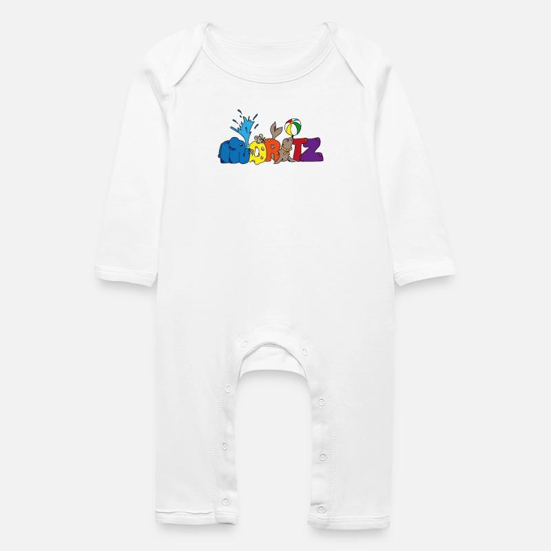 Moritz im Zirkus - Baby Bio Strampler - Weiß