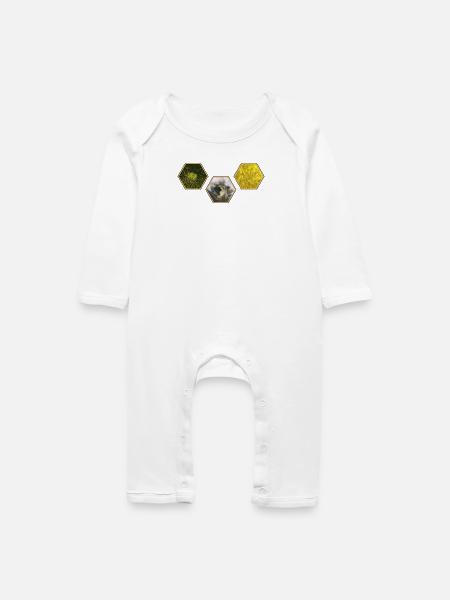 Siedler von Catan Hexagon Design - Baby Bio Strampler - Weiß