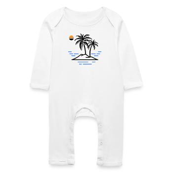 Palm Island - Baby Organic Romper - white - Front