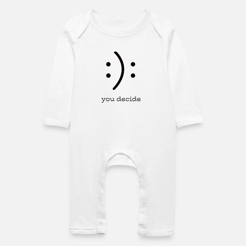 C’est vous qui décidez : Smily Graphics - Grenouillère bio Bébé - blanc
