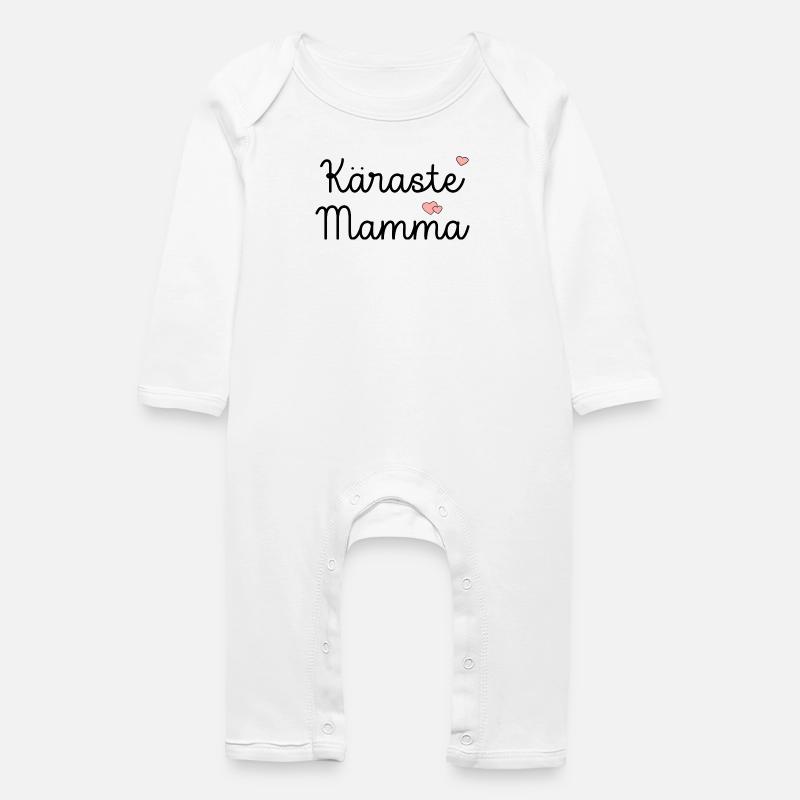 Liebste Mama - Baby Bio Strampler - Weiß
