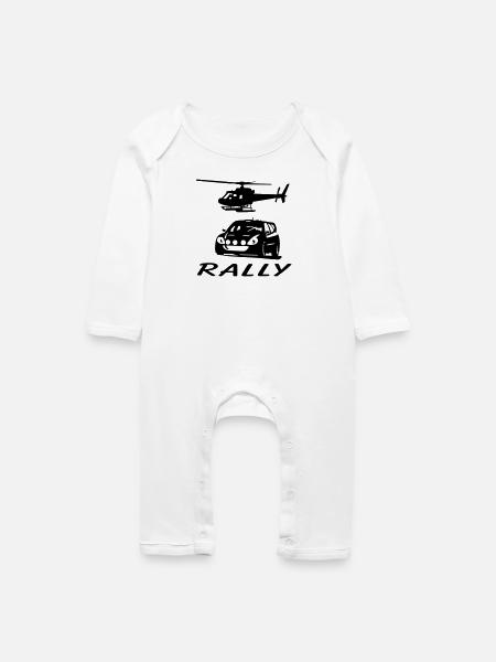 Rally - Baby Bio Strampler - Weiß