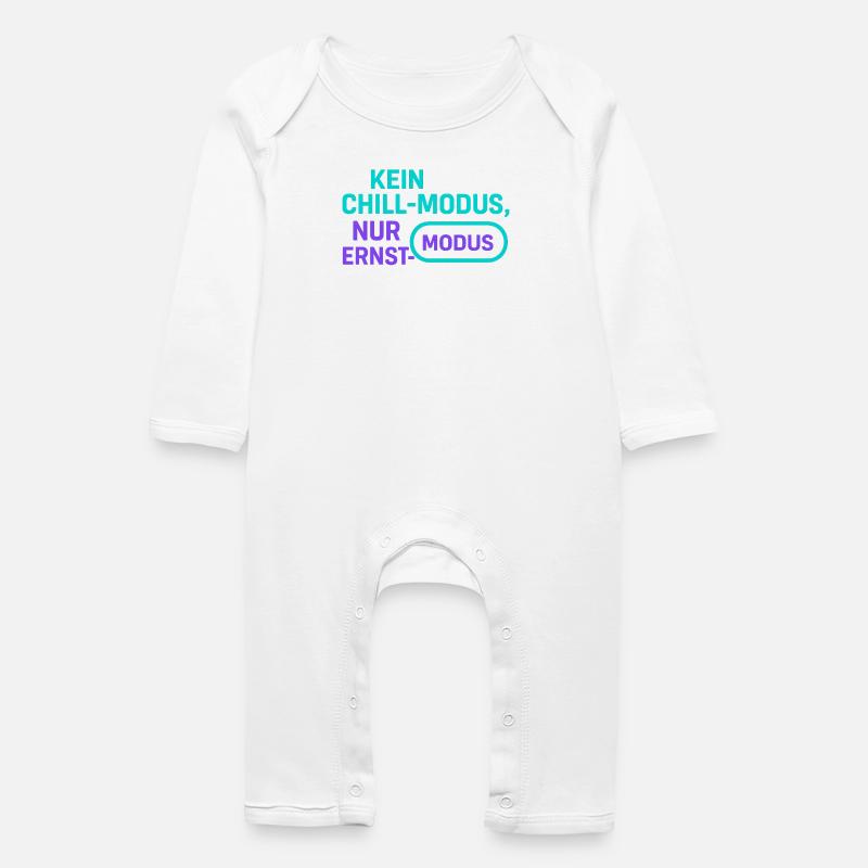 Ernst Mode Without Chill - Baby Organic Romper - white