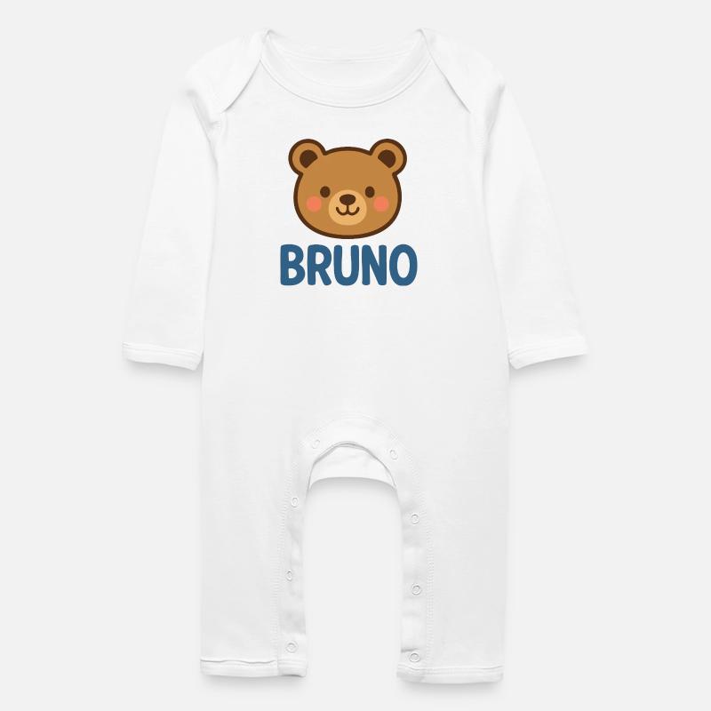 Bruno - Grenouillère bio Bébé - blanc