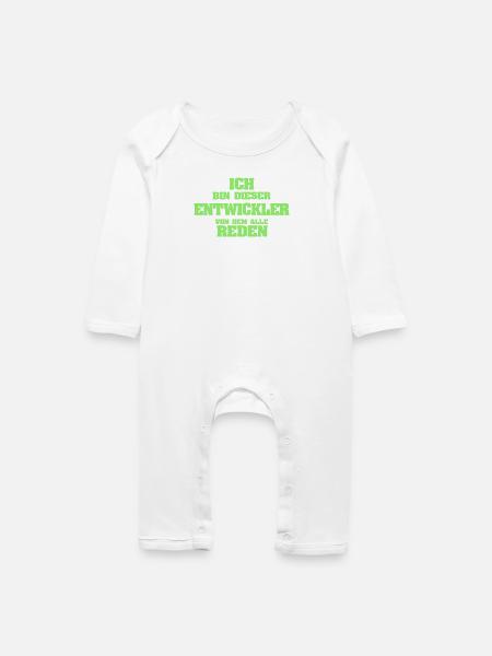 Entwickler als Beruf - Baby Bio Strampler - Weiß