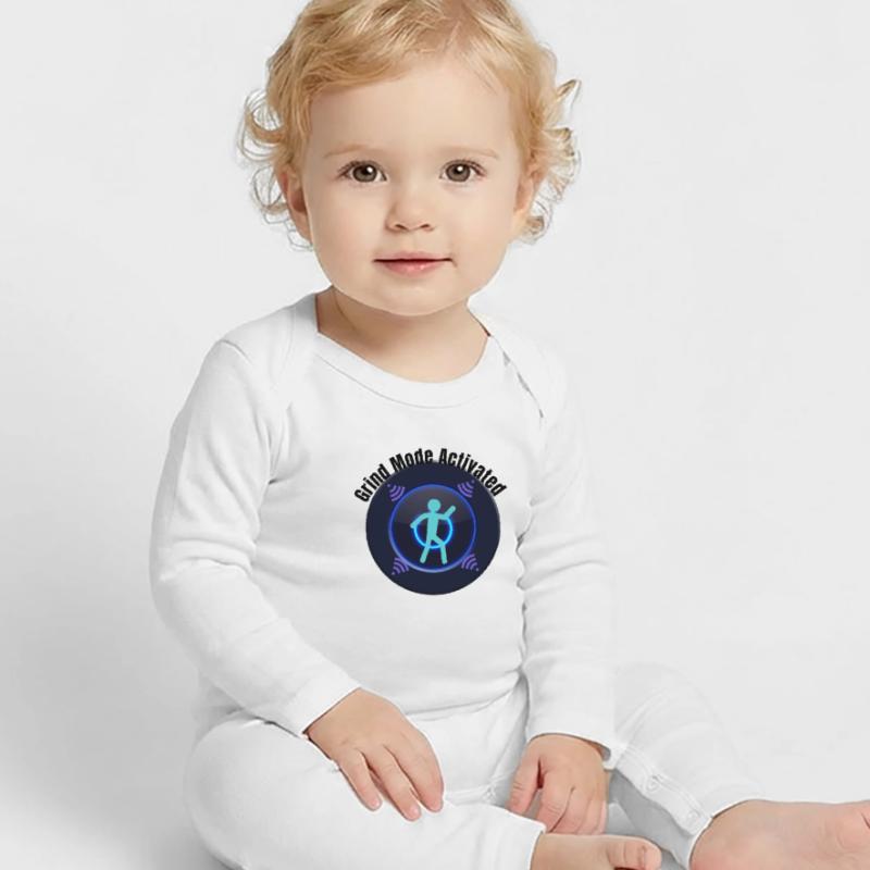 Mode grind activé – Graphique de motivation et de concentration Grenouillère bio Bébé