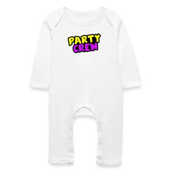 Équipe de fête - Grenouillère bio Bébé - blanc - Devant