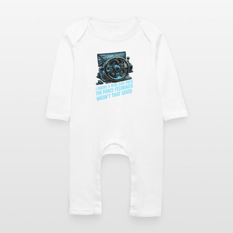 Ich bin einmal ein echtes Auto gefahren, das Force Baby Bio Strampler