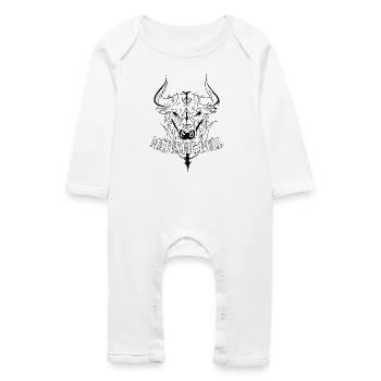 Taureau majestueux - Grenouillère bio Bébé - blanc - Devant