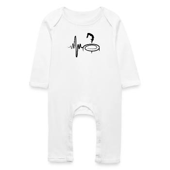 Enfant du trampoline - Grenouillère bio Bébé - blanc - Devant