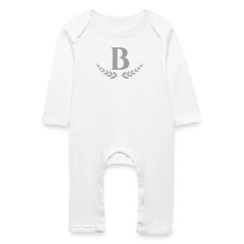 b - Baby Organic Romper - white - Front