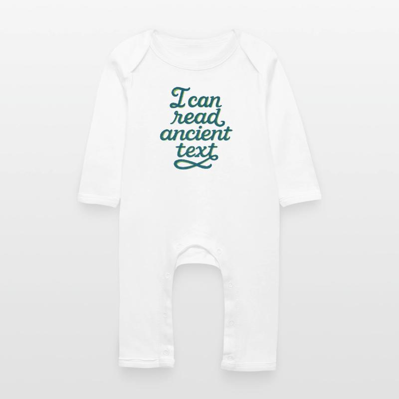Ancient Script Tee Baby Organic Romper