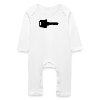 Car key - Baby Organic Romper - white - Front