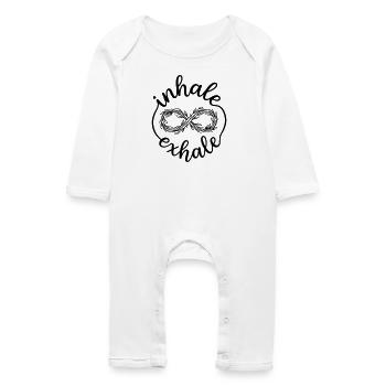 meditation - Baby Organic Romper - white - Front
