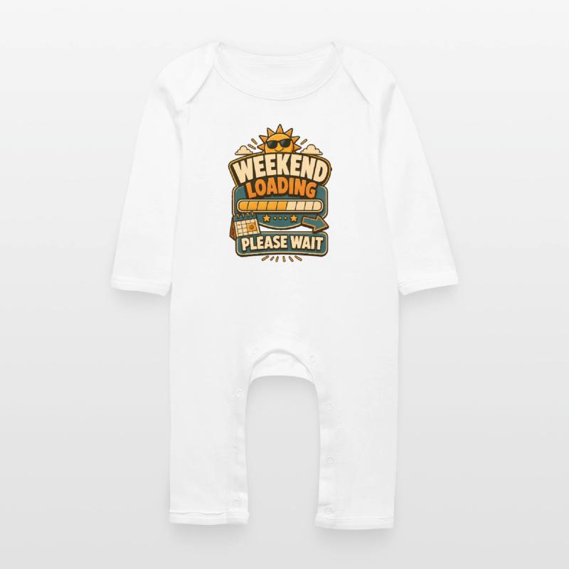 Weekend Loading Please Wait Baby Bio Strampler