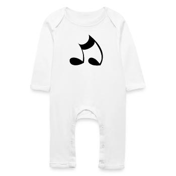 Note - Grenouillère bio Bébé - blanc - Devant