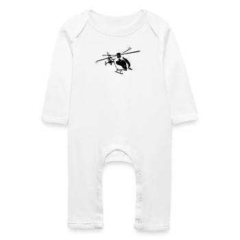 White Helicopter - EC135 Women's T-Shirts - Baby Organic Romper - white - Front