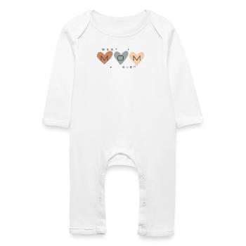 best mom ever - Baby Organic Romper - white - Front