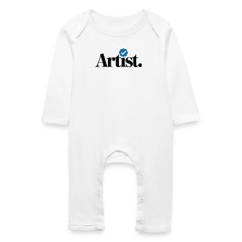 Verified Artist Funny - Baby Organic Romper - white - Front