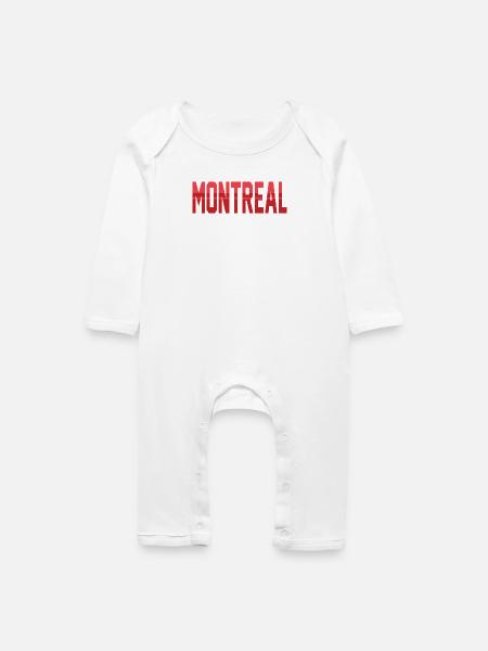 Montreal - Baby Bio Strampler - Weiß