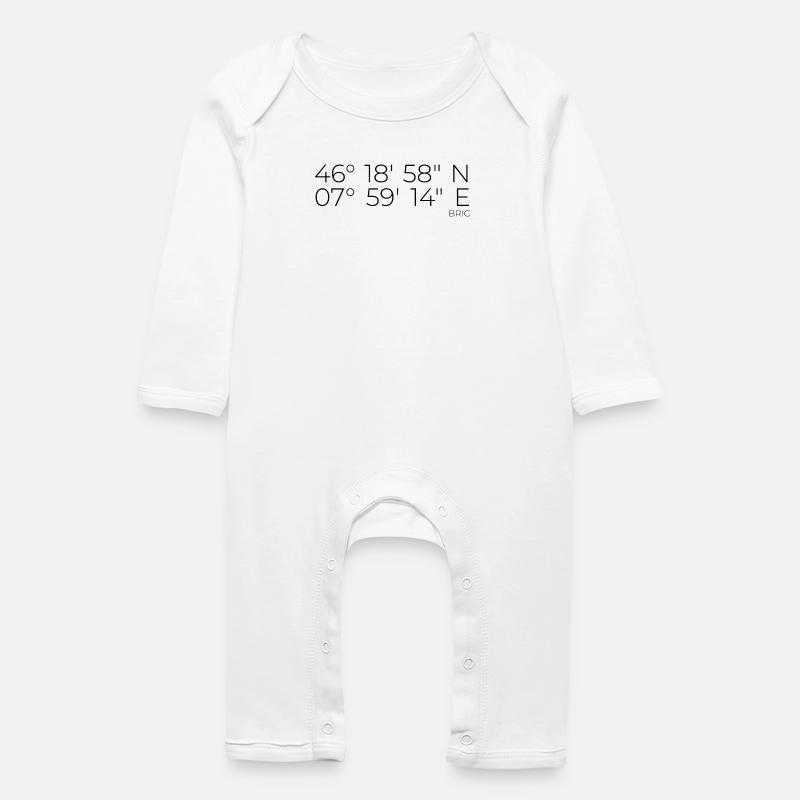 Coordonnées Brigue - Grenouillère bio Bébé - blanc