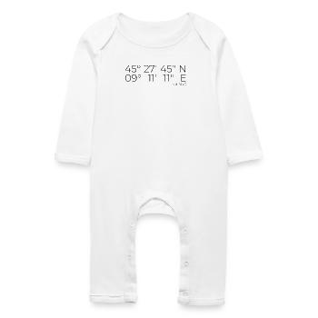 coordinates Milano, Italy - Baby Organic Romper - white - Front