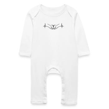 Fist Pump Pulse - Baby Organic Romper - white - Front