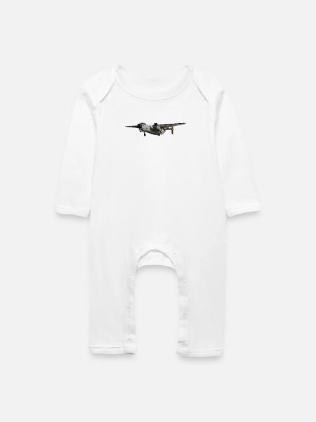 C-2A Greyhound - Baby Bio Strampler - Weiß