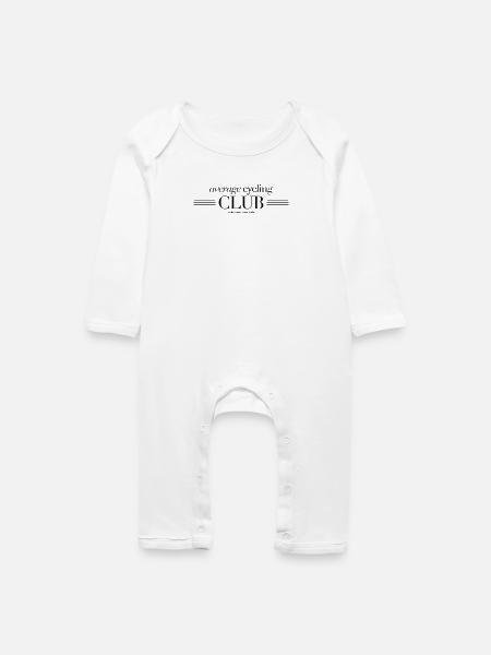 average Cycling Club - Baby Bio Strampler - Weiß