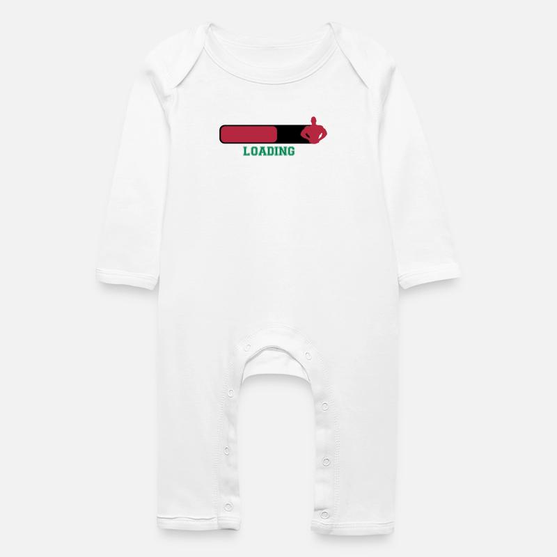 Loading - Grenouillère bio Bébé - blanc