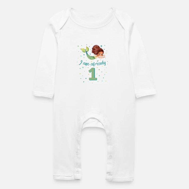 I am already 1 - Baby Bio Strampler - Weiß