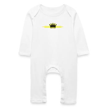 Ligne de la couronne - Grenouillère bio Bébé - blanc - Devant