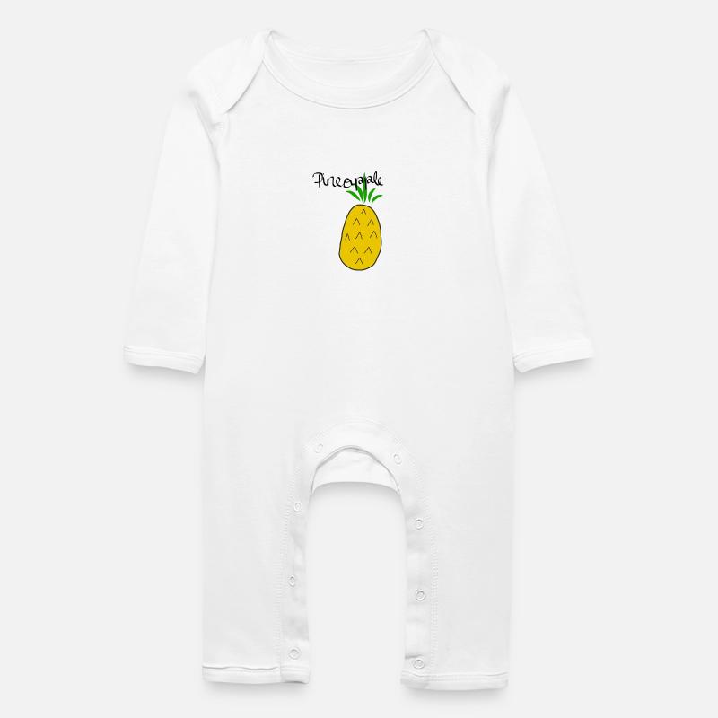 Pineapple - Baby Bio Strampler - Weiß