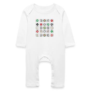 Croix du Pays Basque - Grenouillère bio Bébé - blanc - Devant