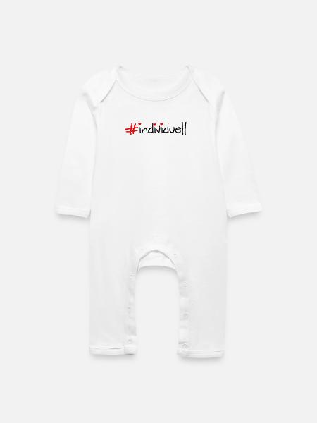 individuell - Baby Bio Strampler - Weiß