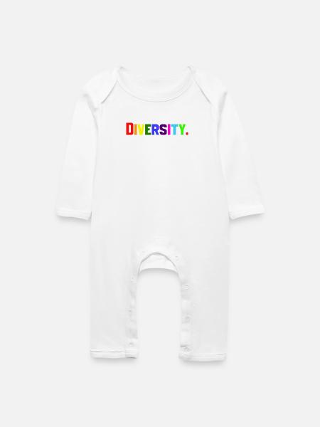 Diversity - Baby Bio Strampler - Weiß