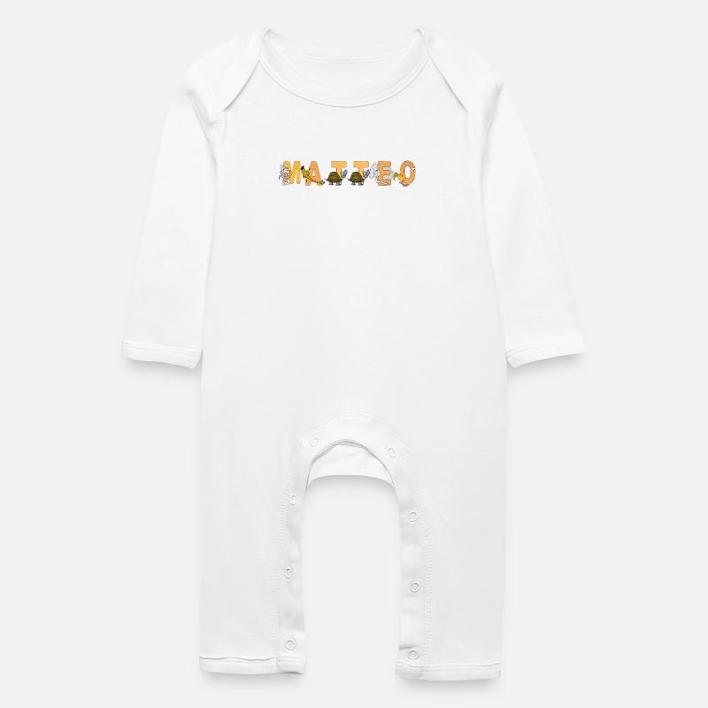 Matteo - Baby Bio Strampler - Weiß