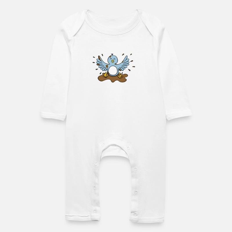 rustre litière - Grenouillère bio Bébé - blanc