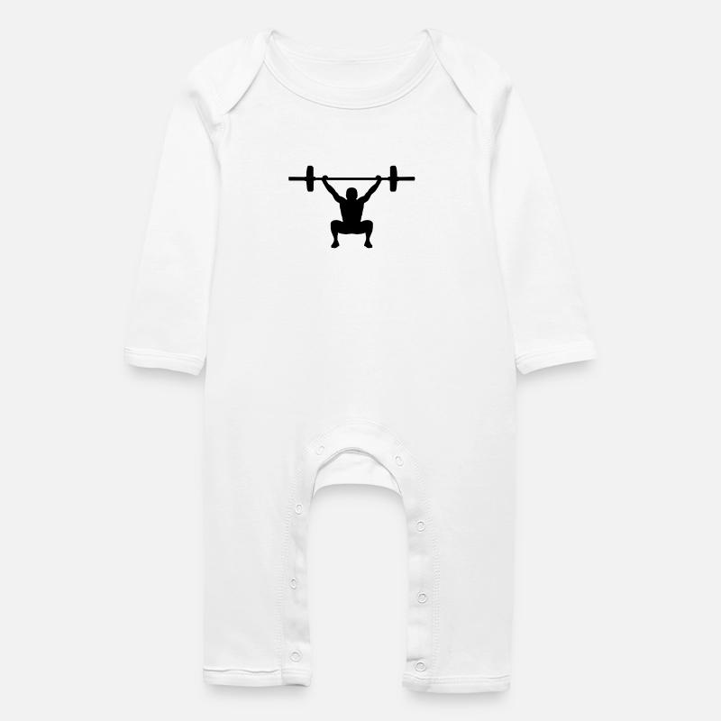Snatch black - Baby Organic Romper - white