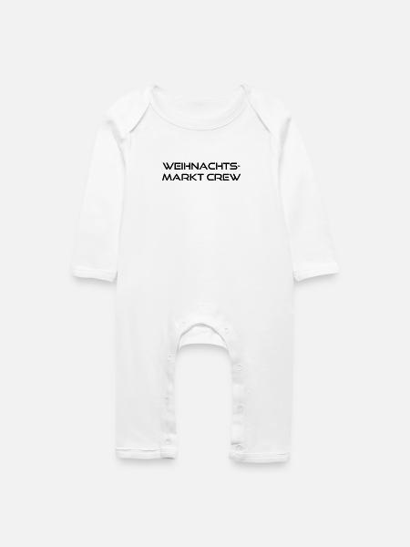 weihnachtsmarkt crew - Baby Bio Strampler - Weiß