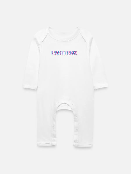 Hardtekk Tekk - Baby Bio Strampler - Weiß